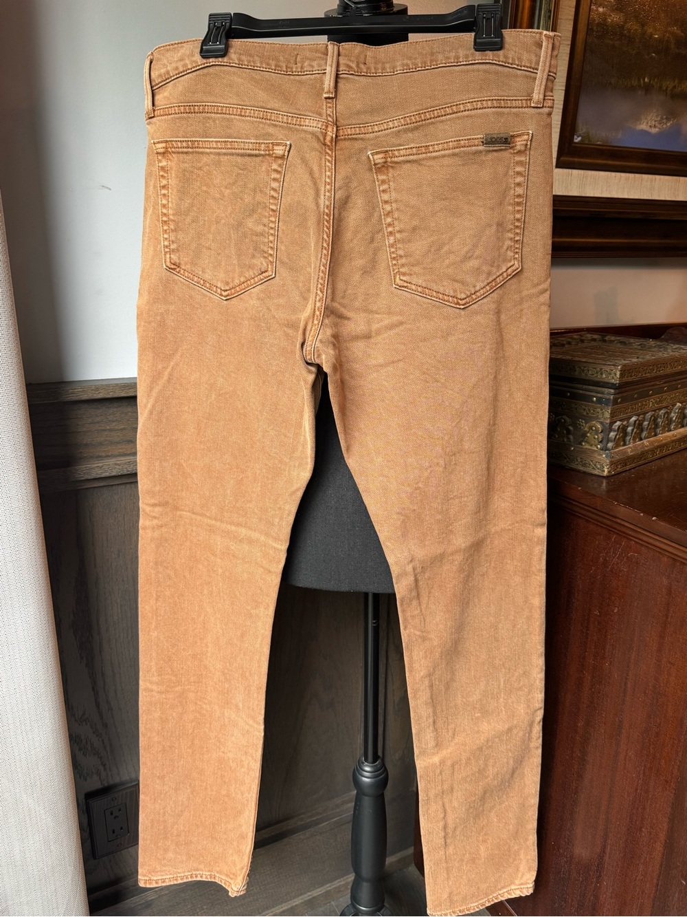 Joe's Jeans Slim Straight Jeans in Warm Orange Brown 33 - Picture 6 of 9